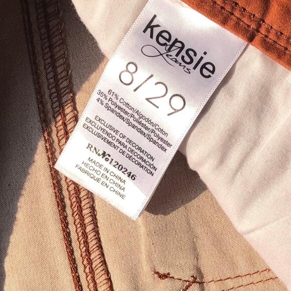 Kensie Jeans, Effortless Ankle, Rust Colored, Cropped Jeans, Sz: 8/29(see msmts) - Picture 4 of 13